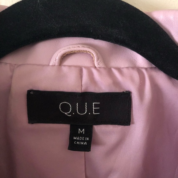Que Pink Leather Jacket. - Picture 3 of 9